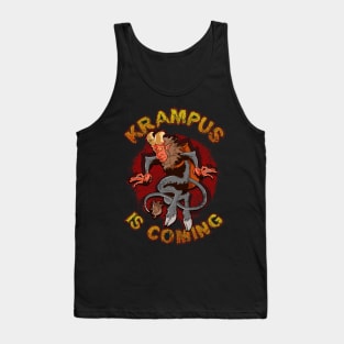 Krampus Is Coming Christmas Humor Funny Tank Top